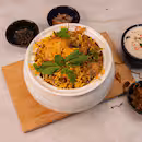 Authentic Thalappakatti biryani served at High Brew restaurant